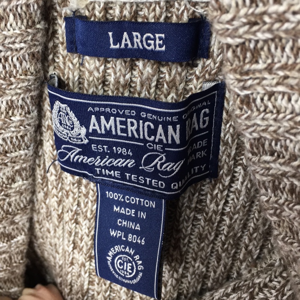 American Rag Cotton Ribbed Marled Sweater - Picture 7 of 8